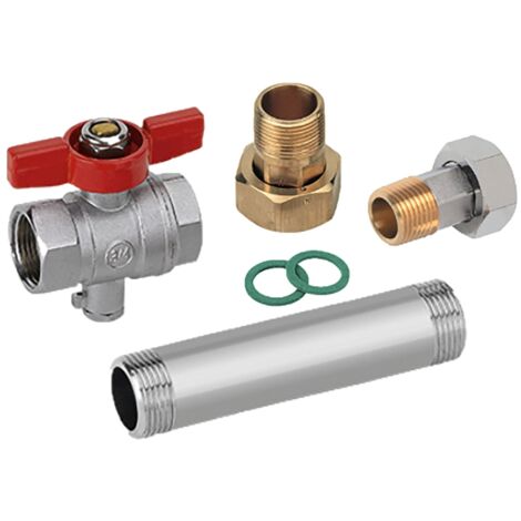 Kit d'installation pour compteur de chaleur – Mesure directe 3/4" 130 mm appareils à eau