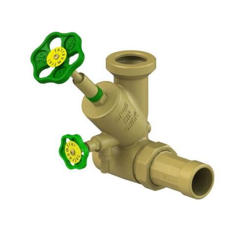 Vanne T de dérivation JS, en acier inoxydable, montée verticale, DN40, entrée 1 1/2", sortie 2 1/4" (1/2)