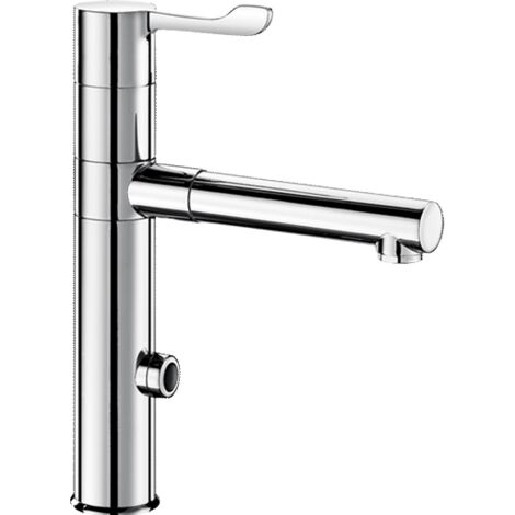 Delabie Électronique. Batterie, Bras pivotant, H160mm, 2 BIOCLIP en acier inoxydable (1/3)