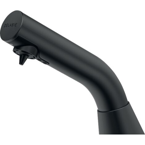 Delabie Distributeur de savon liquide / mousse BINO noir, pose debout, 0,5 l, alimentation secteur (1/3)