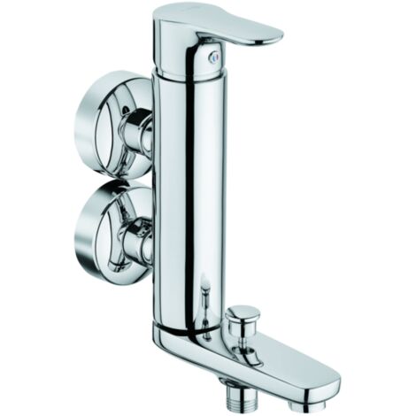 Kludi Wafü-Douche-EHM Objets DN15 robinetterie verticale à bras fixe chromée (1/3)