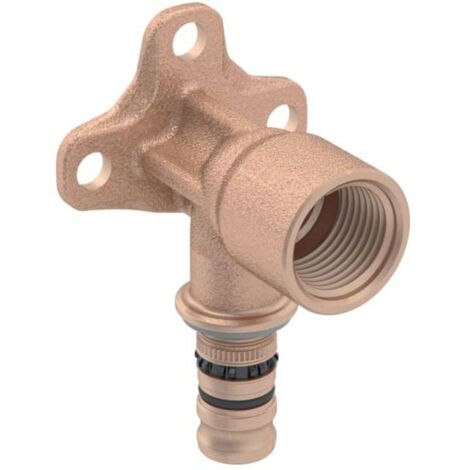 Geberit Mepla support de connexion 601293005 Ø 16mmxRp 1 / 2x52mm, bronze à canon, 90 degrés (1/3)