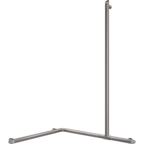 Poignée Delabie pour deux murs + Support mural vertical Be-Line D35 en aluminium anthracite (1/2)