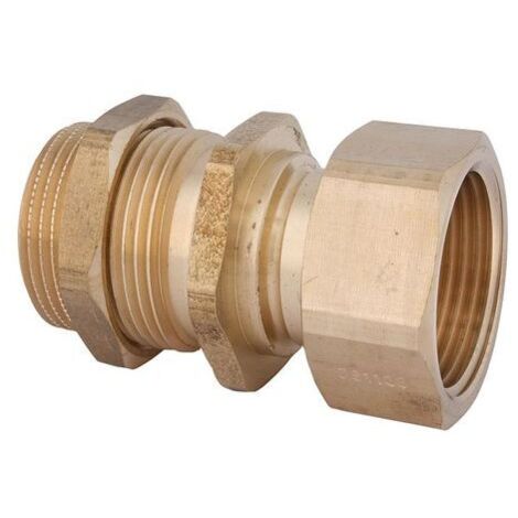 JS CONNECTEUR D'ENTRÉE POUR PRISE QN 2,5 x 1 1/4", BRASS (1/3)
