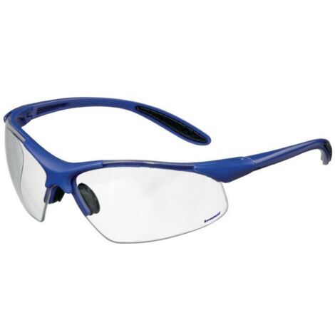 Lunettes de protection DAYLIGHT PREMIUM EN 166 branches bleu foncé, verres transparents polycarbonate PROMAT (1/2)