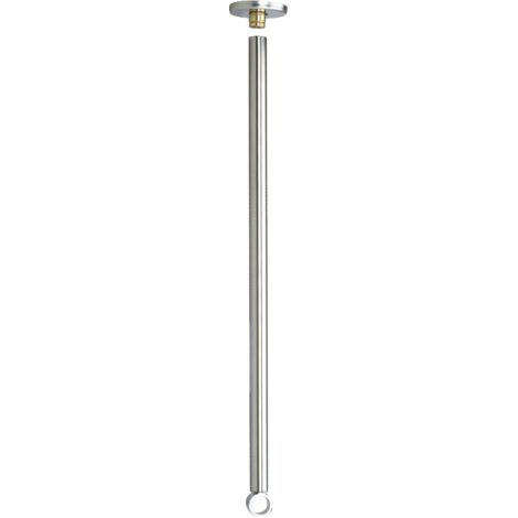 Support de plafond Delabie L1000mm pour support mural D20mm, finition polie brillante (1/2)