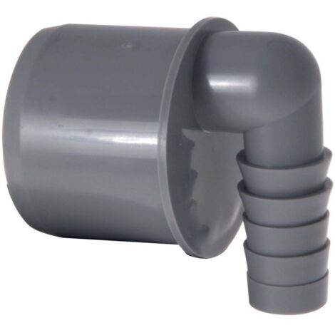 Raccord d'angle pour flexible HT DN50 – Polypropylène – Fixation rapide pour machines à laver et lave-vaisselle – Évacuation optimale – Airfit