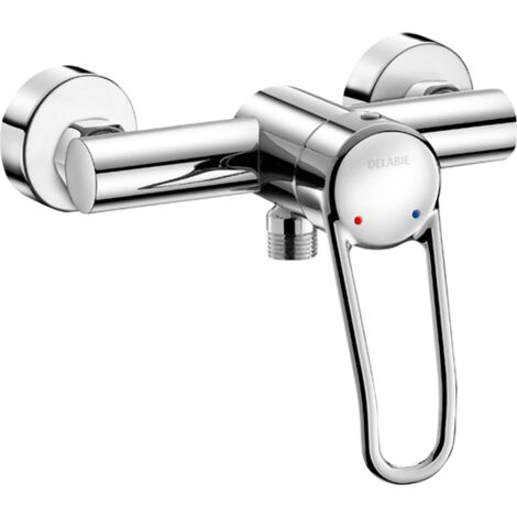 Robinet de douche Delabie Securitouch, poignée en arc, raccords Stdd (1/3)