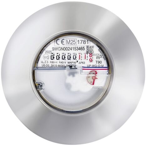 Compteur d'eau Capsule de mesure pour appareils d'eau avec rosace de commande M66x1,25 MID Q3 2,5 Qn 1,5, y compris étalonnage