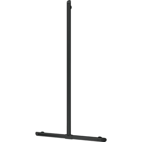 Delabie Main courante en T Be-Line D35 H.1130x500 en aluminium mat noir (1/4)