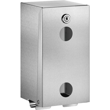 Support de papier toilette Delabie pour 2 rouleaux, acier inoxydable 1.4301 satiné (1/2)