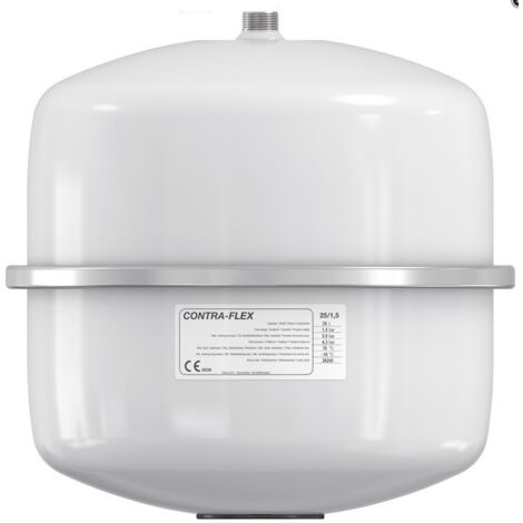 Vase d'expansion à membrane pour chauffage, 3 bar, 18 litres, modèle maison, blanc