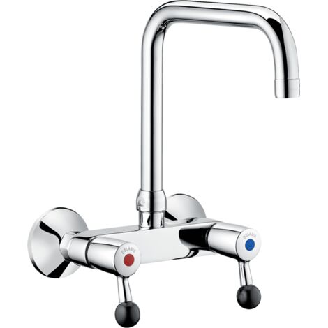 Delabie Bras à double poignée. Débit 60 l/min, sortie pivotante en haut D22 L200 (1/2)