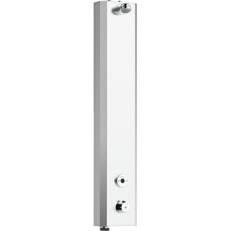 MORA tronic panneau de douche WMS, avec fonction thermostat, raccordement supérieur, alimentation électrique (1/2)