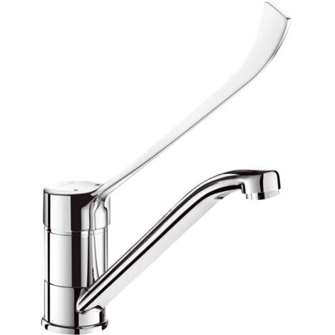 Delabie SPT-EHM Bec de lavage pivotant H.145 L.215, levier d'hygiène (1/2)