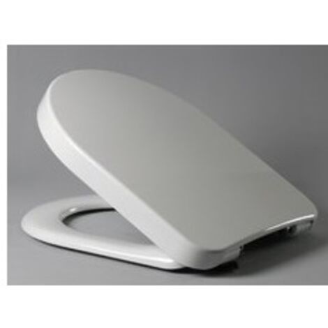 Hamberger sièges de toilettes Samar blanc, avec SoftClose et charnière enfichable en acier inoxydable (1/2)