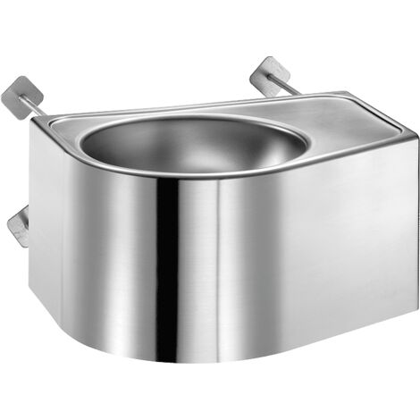 Delabie WT DUO S TC L robinet mural sans trou de robinetterie, finition satinée 1.4301 (1/2)