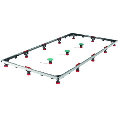 Mepa Cadre de montage SF rectangulaire XL 70/100 x 70/180 cm baignoire acier