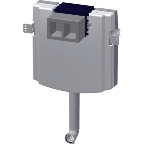KWC AR WC-vidangeur, Technique de montage dans la salle technique, Capacité de chasse d'eau 6l/3l (1/2)