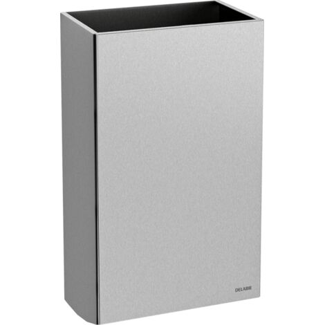 Poubelle à déchets rectangulaire Re-Montage W. 20L Edst. sat. Delabie (1/2)