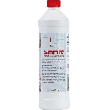 SANIT Nettoyant tuyau liquide bouteille 1000ml