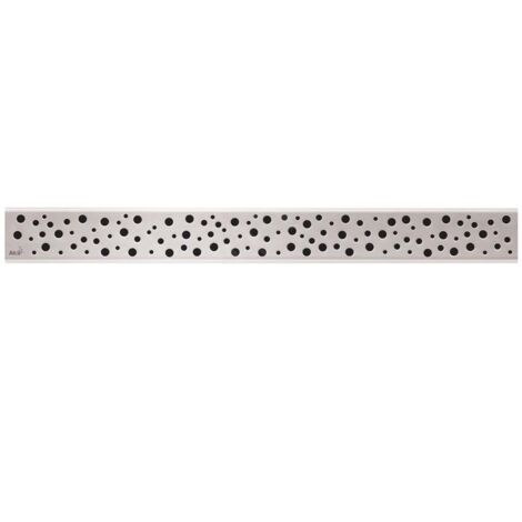 Alcadrain Grilles - Grille pour caniveau à douche linéaire 1050 mm, inox mat BUBLE-1050M (1/3)