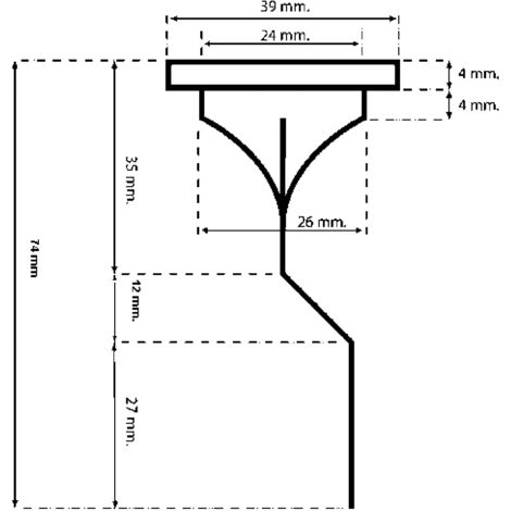 Membrane KWC AR, CAMPUS, en caoutchouc, pour urinoir sans eau, 2000101363