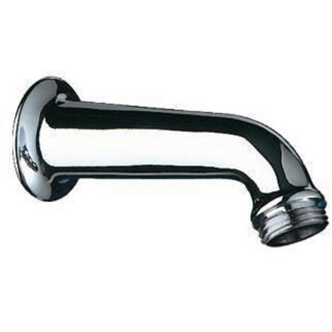 Bras de douche en laiton chromé mâle male 15 x 21 longueur 95 mm : réf. 710000 (1/2)