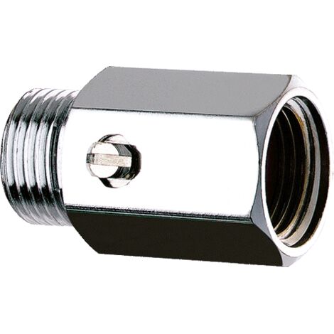 Robinet d'arrêt Delabie DForm, nickelé, G1/2B x G1/2, longueur 35 mm (1/2)