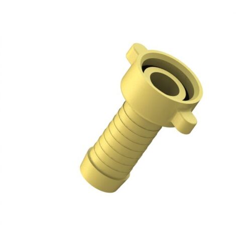 Vis de tuyau JS MS, lourde, 2 pièces, à joint plat, 1/2" x 1/2" (1/2)