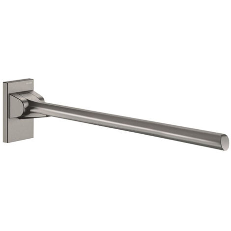 Barre d'appui rabattable poignée ergonomique Delabie - 65 cm - Anthracite