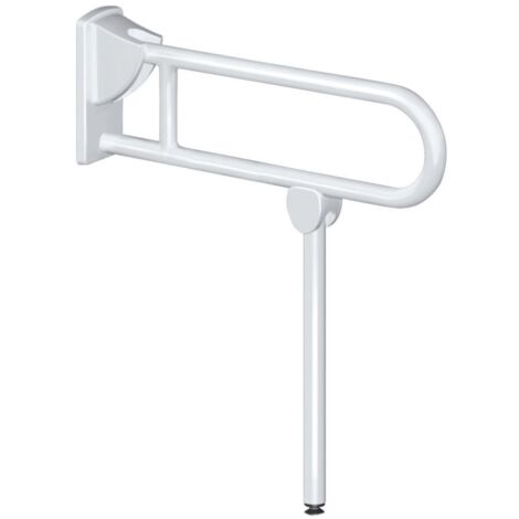 Poignée relevable avec béquille D32 Nylon HR blanc 850 mm Réf 5170N (1/2)