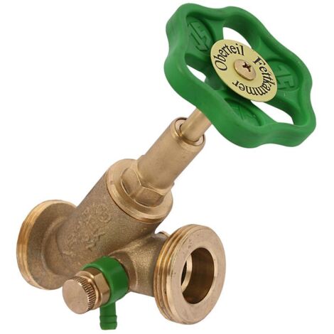 Vanne de débit libre JS, avec sortie extérieure, avec purge, filetage ST, DN40, 1/4" AG, DVGW (1/3)