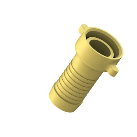 Vis de tuyau JS MS, lourde, 2 pièces, à joint plat, 3/4" x 3/4" (1/2)