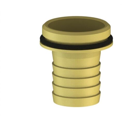 Joint de raccordement avec bourrelet et joint 1 1/4"x1 1/2", en laiton (1/2)