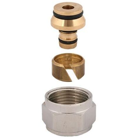Vis de serrage JS pour tuyau composite D20, UE-MU 3/4", nickelée (1/2)