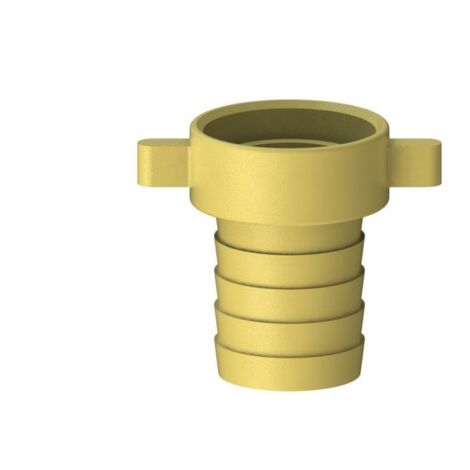 Vis de tuyau JS MS, ensemble de 2 pièces, à joint plat, 1 1/4" x 1 1/4" (1/2)