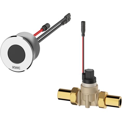 KWC AR Robinet de lavage, F5, électrique, montage mural, sans mélange, pour batterie/alimentation secteur (1/2)