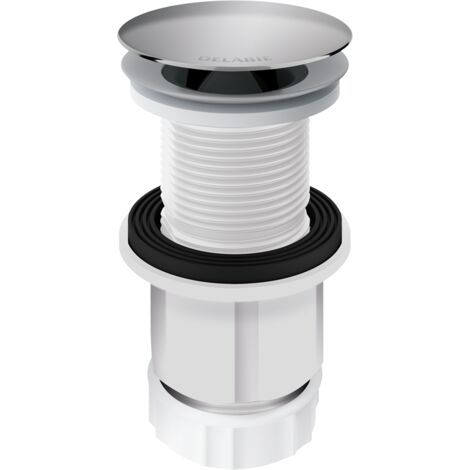 Vanne de vidange Hyg. WT de Delabie avec siphon sans eau, verrouillée (1/2)