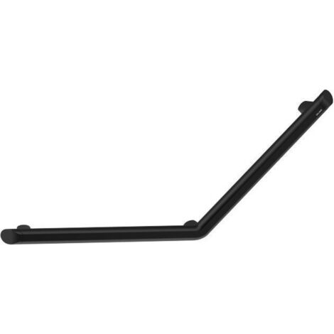 Barre de maintien coudée 135° Be-line - Delabie - Aluminium Noir mat - 400x400mm