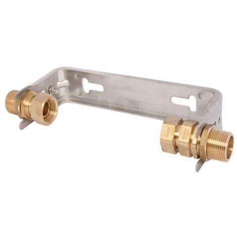 JS GOUJON D'ANGLE ENCASTRÉ, HORIZONTAL, M.VSB ÉTOILÉ, QN 10, 2"x2", INOX (1/3)