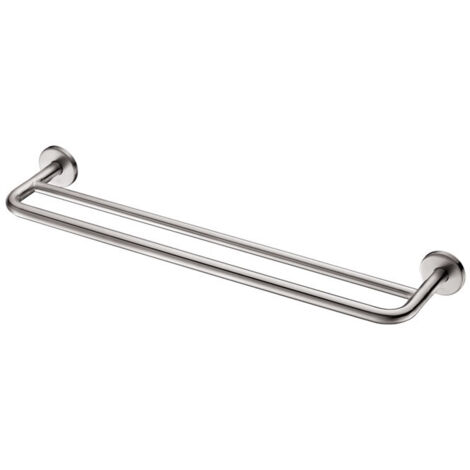 Delabie - Porte-serviettes 2 barres 600mm Diam 20 et Diam 16 mm en Inox (1/2)