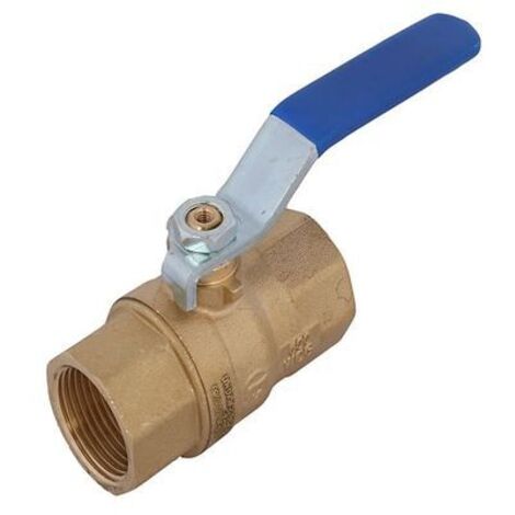 JS ROBINET À BALLE, PESANT, DN50, 2" BL 126MM, ST-BLEU FONCÉ, MS-VIDE, DVGW (1/2)