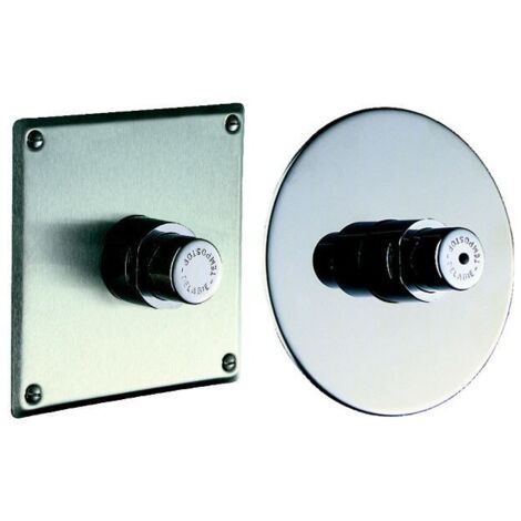 Delabie - Robinet d'urinoir TEMPOSTOP temporisé 7 sec encastré Rosace Inox Diam 130 mm