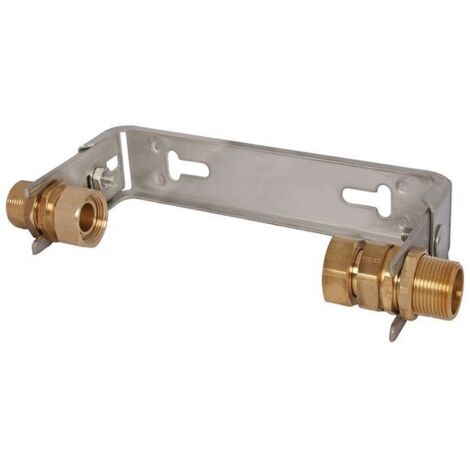 JS BUSE DE FIXATION AU SOL, HORIZONTALE, M.VSB RÉGLABLE, QN 6, 1"x1", INOX (1/3)