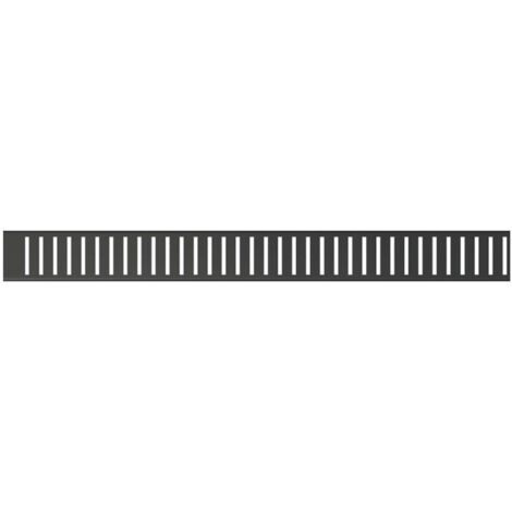 Alcadrain Grilles - Grille pour bac à douche linéaire 105 cm, noir mat PURE-1050BLACK (1/3)
