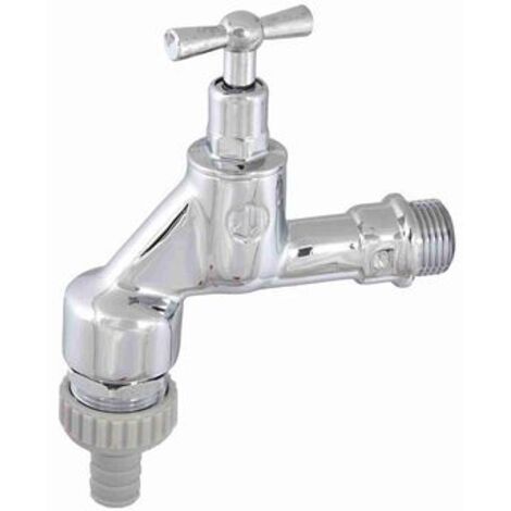 Vanne de décharge JS avec RB+SV, sans levier de verrouillage supérieur, 1/2", chromé poli (1/3)