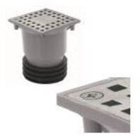 airfit Grille en acier inoxydable de rechange 3 mm, pour drain de sol professionnel, grille posée