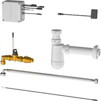 Commande de siphon KWC AR, pour urinoir en série KWC, installation invisible, 230 V CA