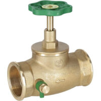 Soupape a passage direct, raccord manchon Broche montante avec vidage 1110,11/2" "